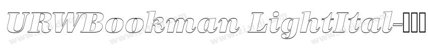 URWBookman LightItal字体转换